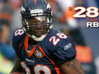 Correll Buckhalter # 28 Denver Broncos RB College:Nebraska